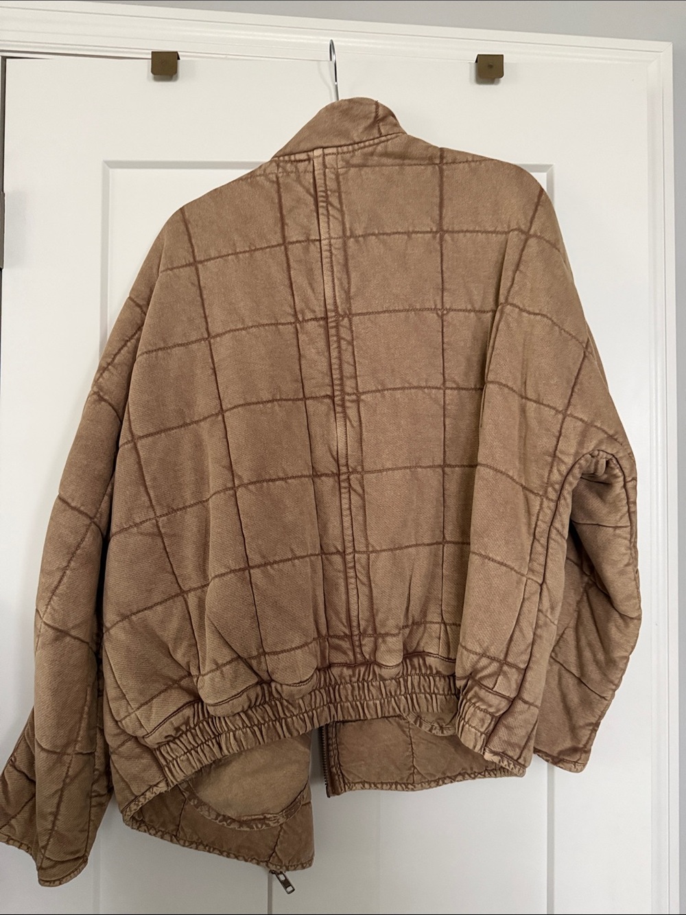 Free People Quilted Tan Jacket - Picture 3 of 4